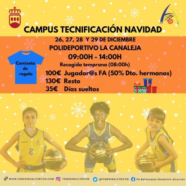 ABIERTAS LAS INSCRIPCIONES PARA EL CAMPUS DE NAVIDAD DEL FA!!!