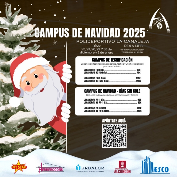 ¡LLEGA EL CAMPUS DE NAVIDAD 2025 DEL CB FEMENINO ALCORCÓN!