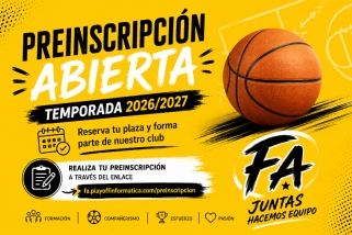Abierto el periodo de preinscripción para la temporada 2026/2027